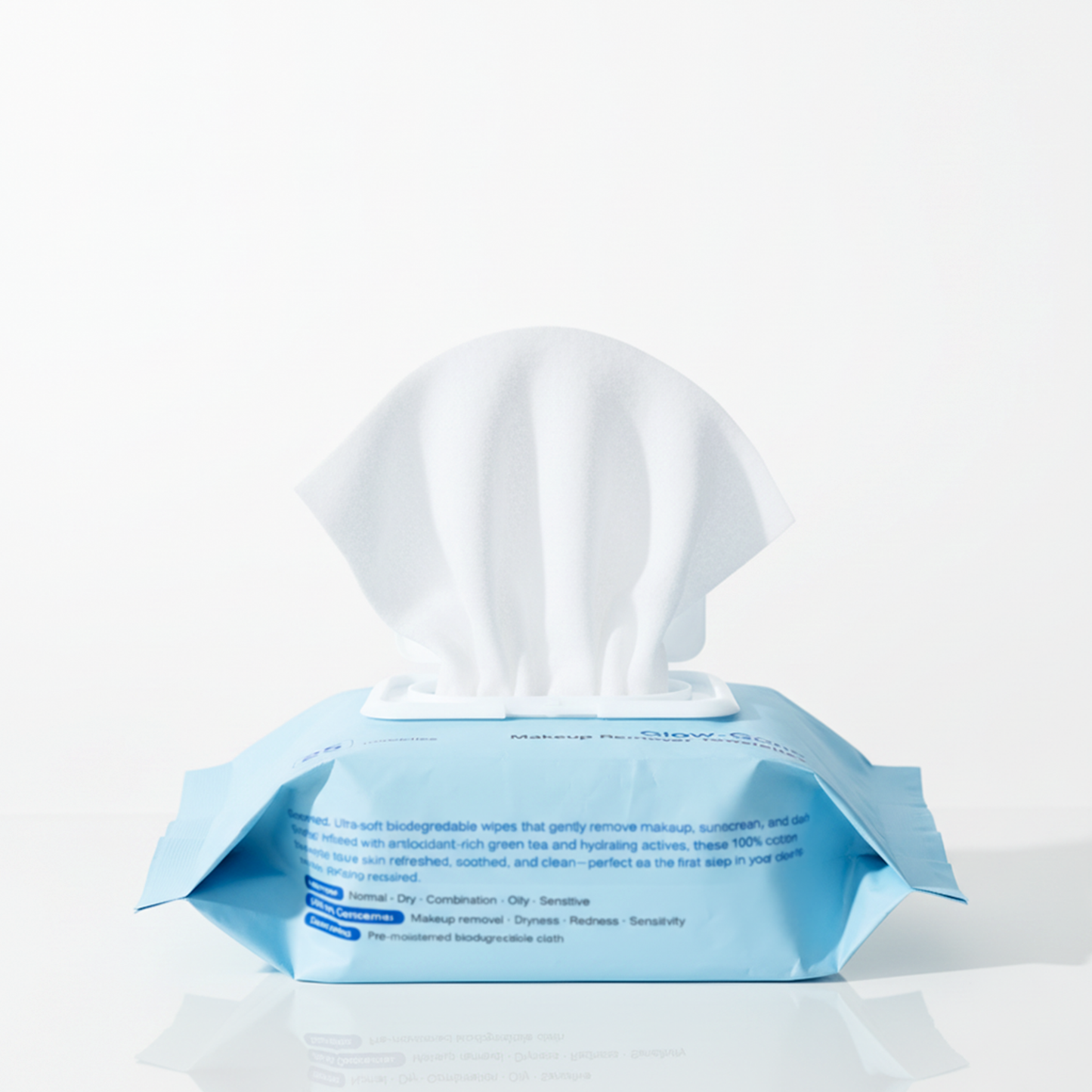 Green Tea Glow-Gone Makeup Remover Towelettes-dry skin