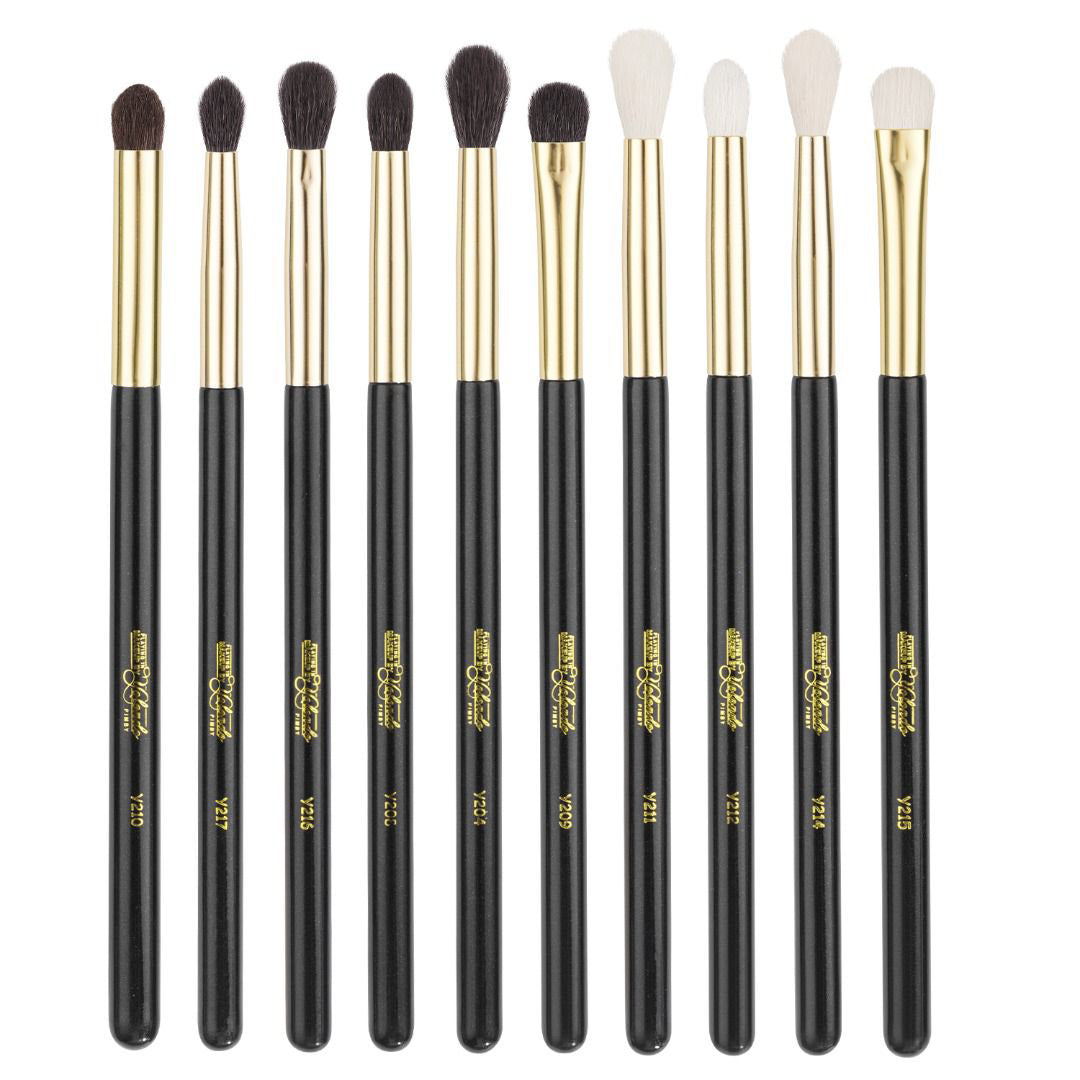 Y 10-pc Gold Blending Brush Set