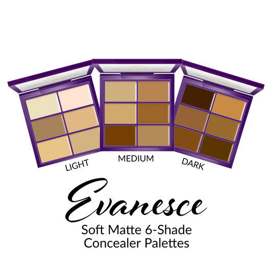 Evanesce Soft Matte Cream Concealer 6-Shade Palette