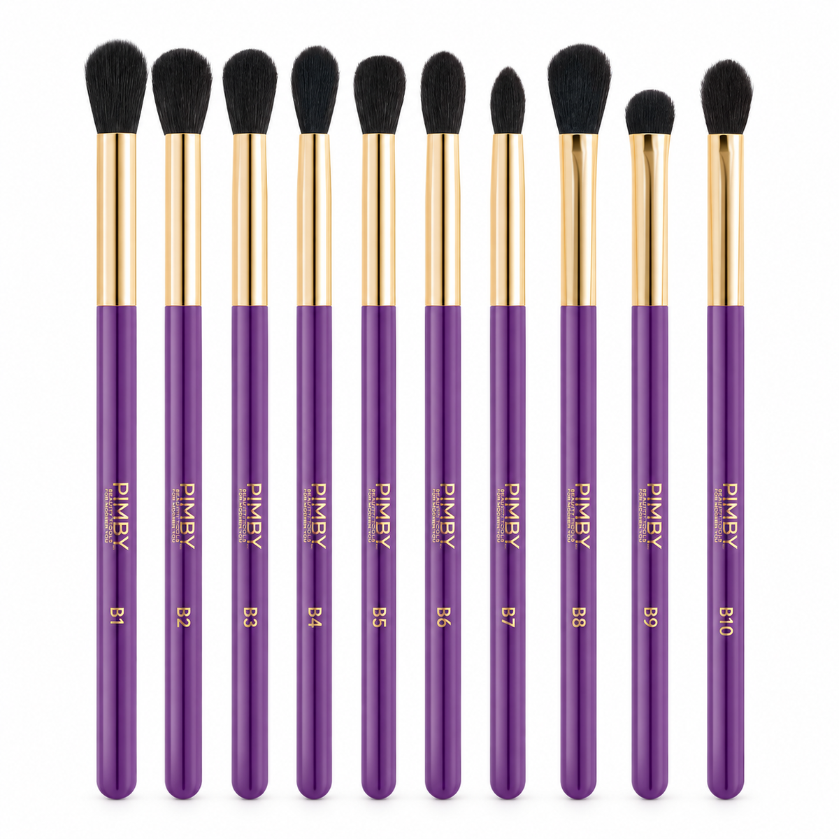 Ensemble de 10 pinceaux estompeurs violets