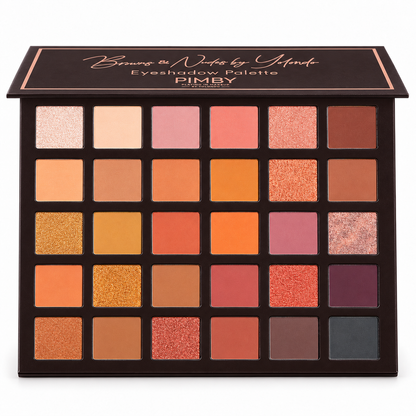 Brauntöne und Nude-Farben – Lidschattenpalette von Yolondo